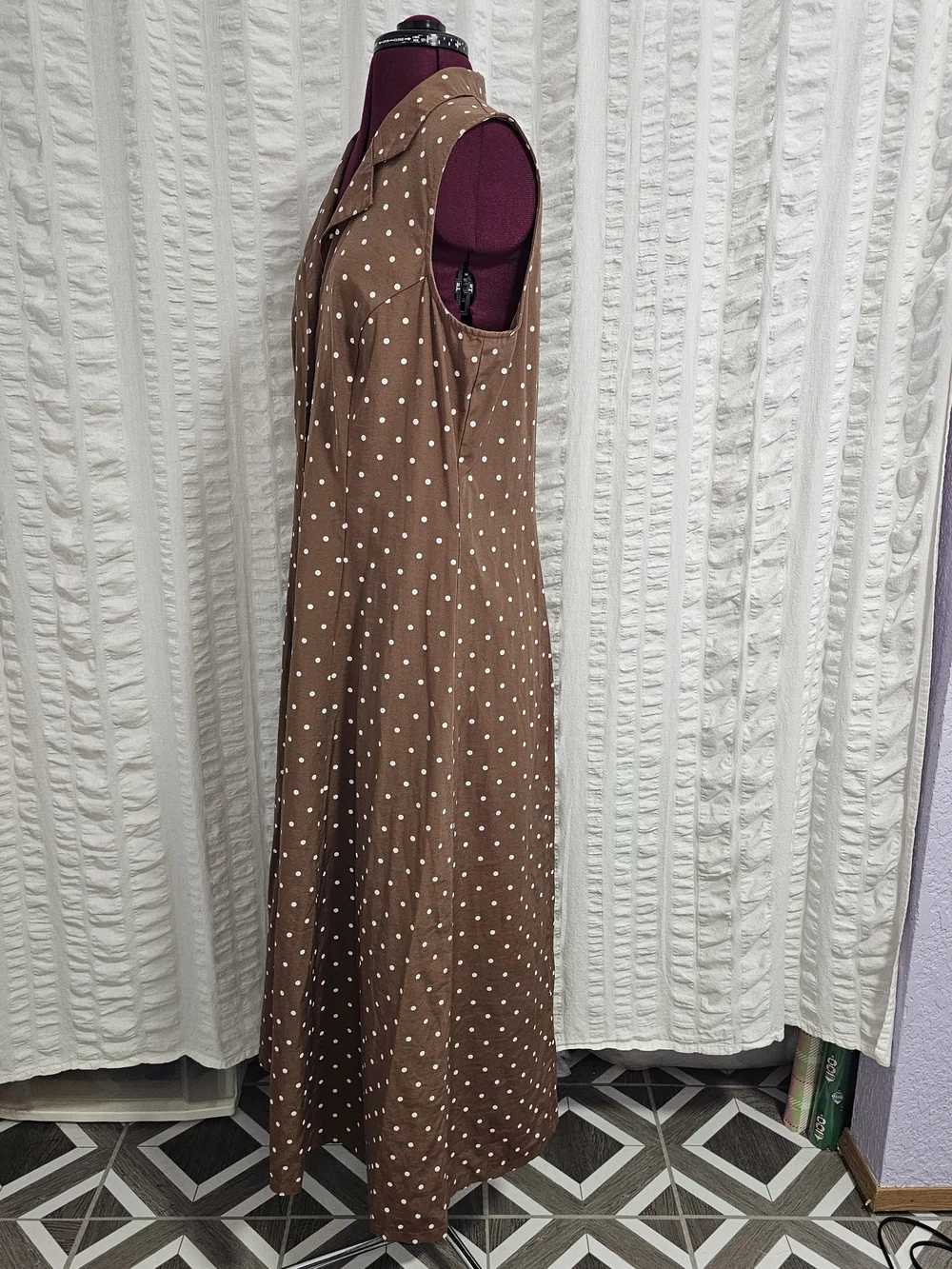 Pretty Woman Vivian Ward Vibes Brown Polka Dot Dress Julia Roberts Evening Dress